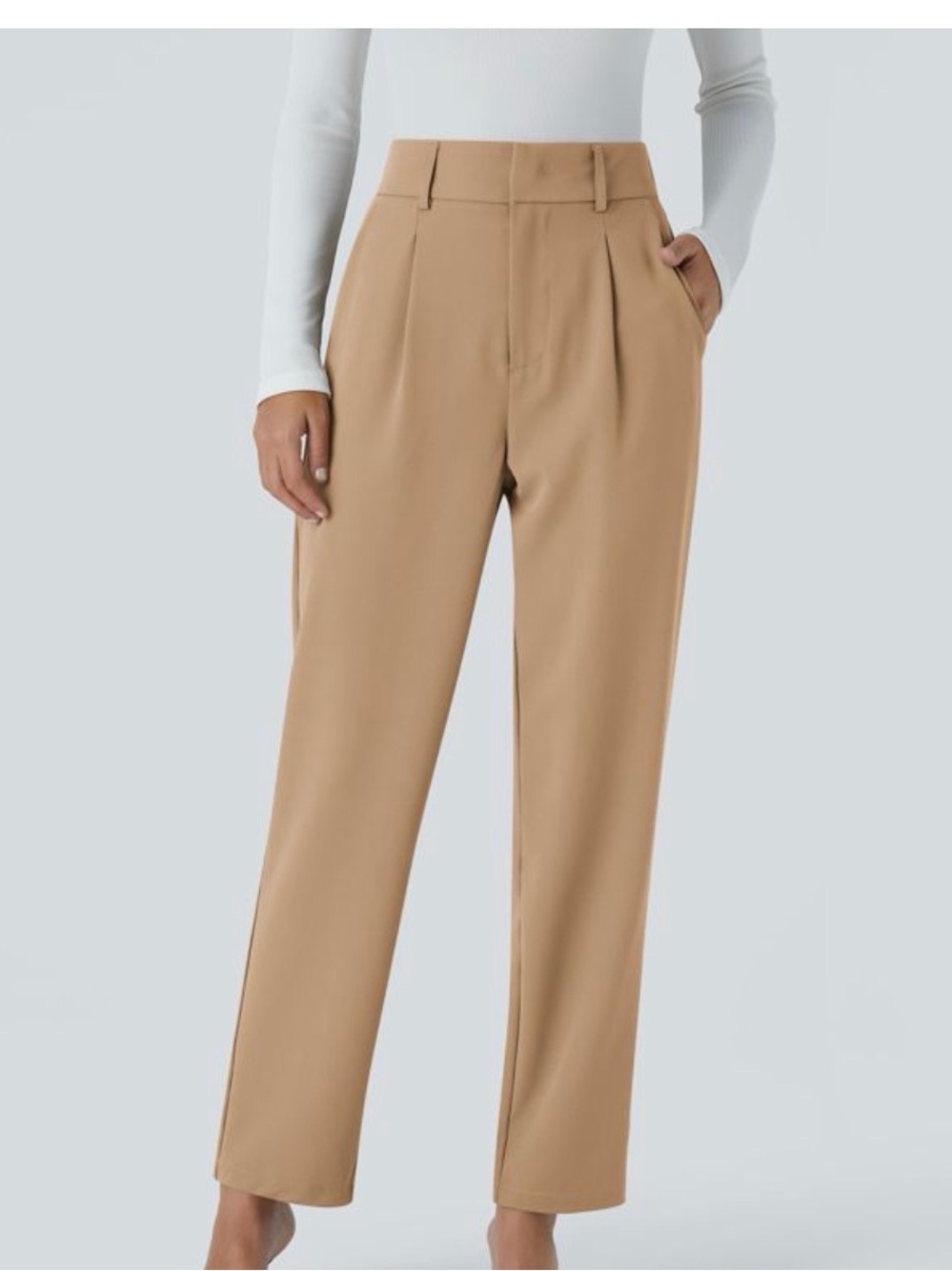 Halara Flex™ High Waisted Pocket Solid Work Tapered Pants
